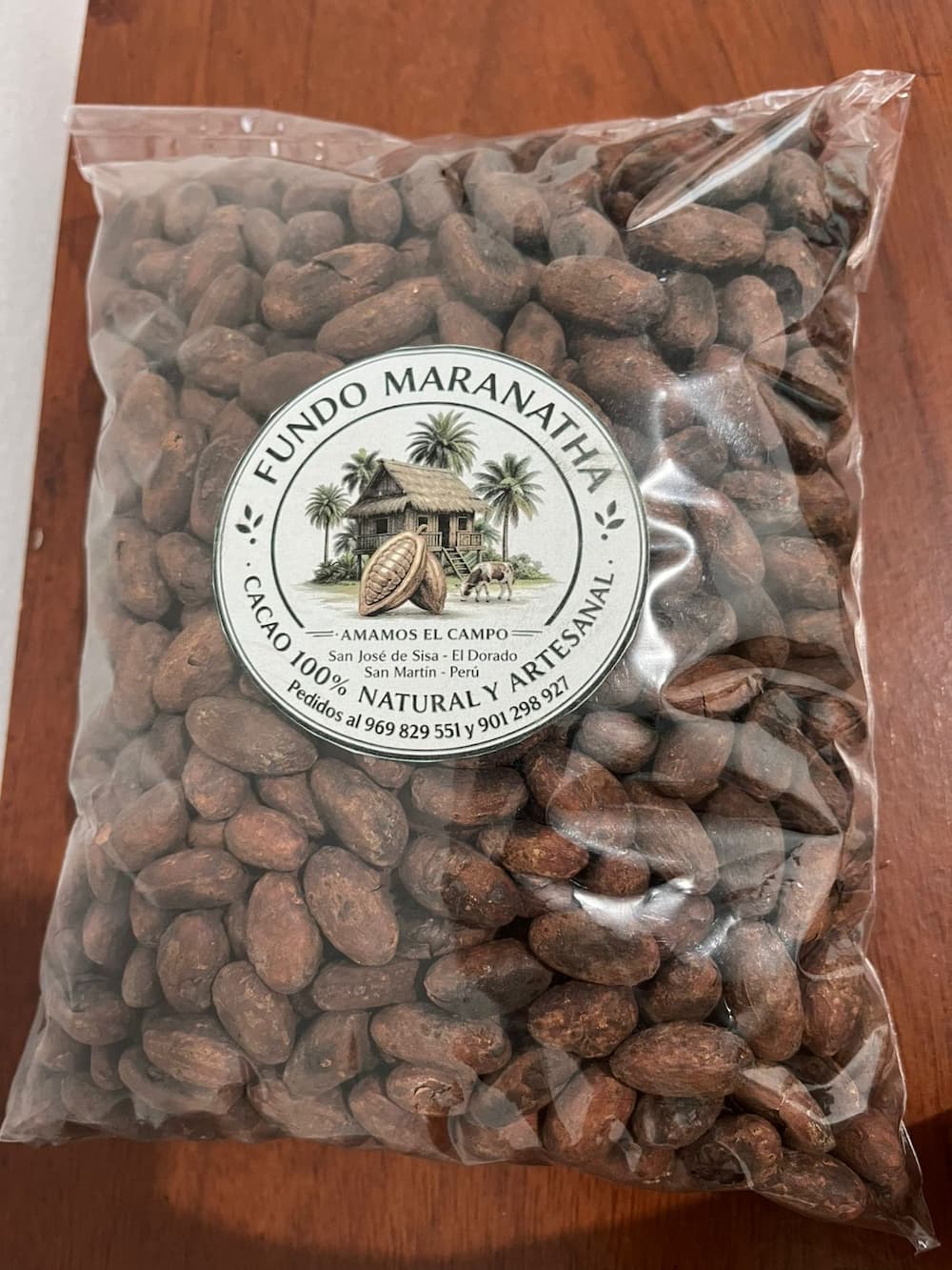 Cacao tostado sin pelar