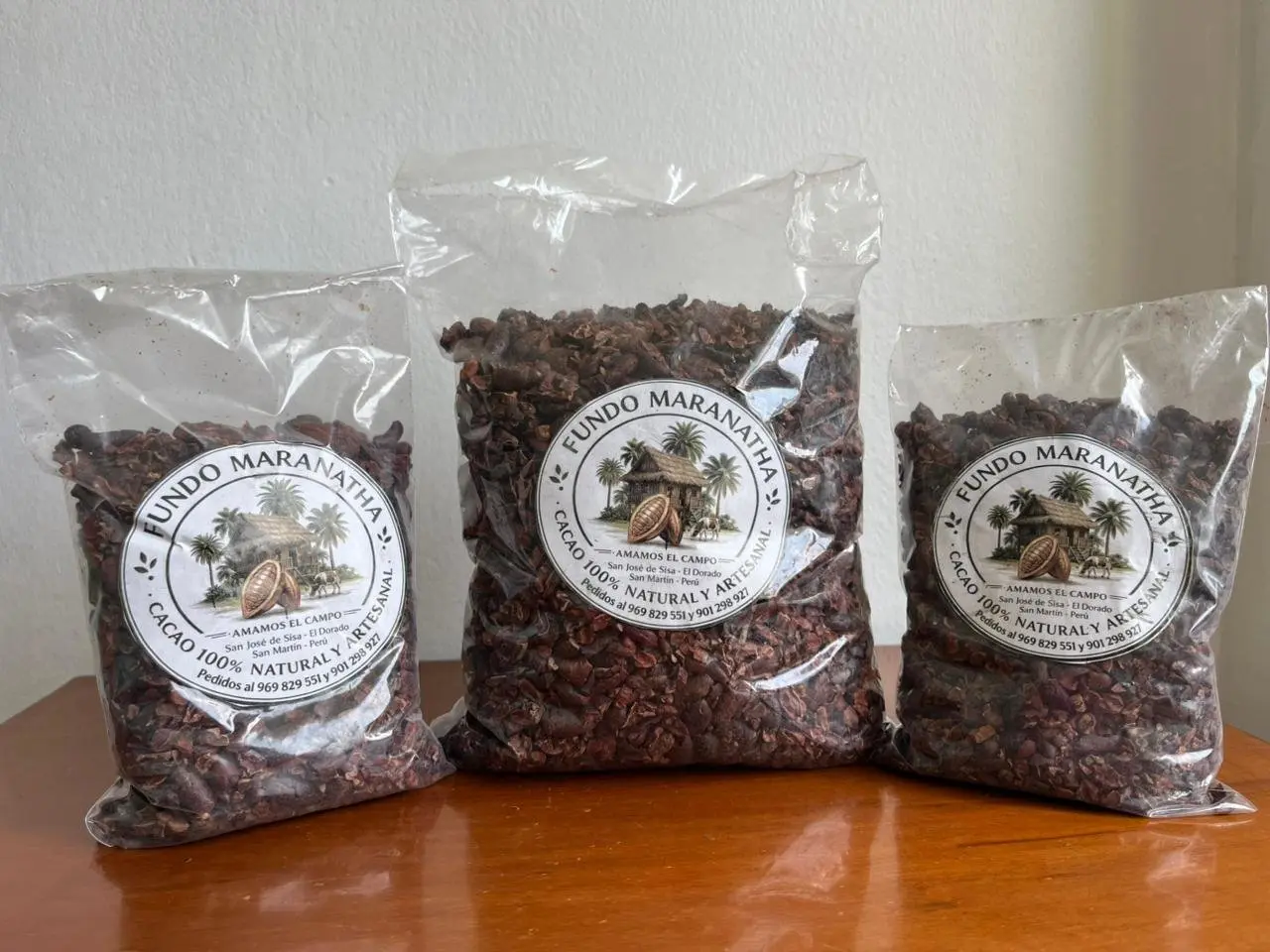 Nibs de cacao tostado sin cáscara – Fundo Maranatha, San Martín