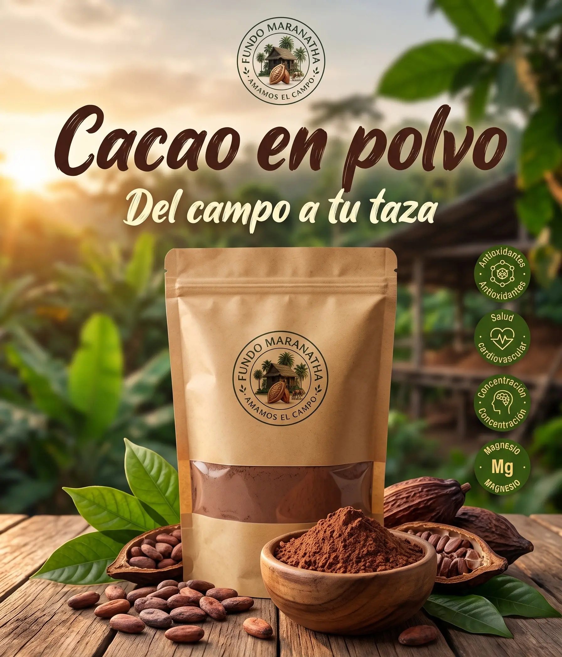 Cacao en polvo 100% puro